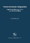 Cover-Bild zum Titel 'Normvertretende Absprachen' von 'Ulrich Dempfle'