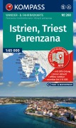 Cover-Bild zum Titel 'KOMPASS Wanderkarte 260 Istrien, Triest, Parenzana 1:65.000' von ''