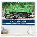 Modell-Lokomotiven beim Dampfmodellbautreffen in Bisingen (hochwertiger Premium Wandkalender 2024 DIN A2 quer), Kunstdruck in Hochglanz - Geiger Günther