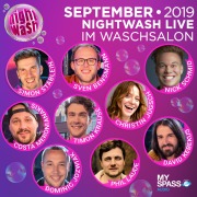 Cover-Bild zum Titel 'NightWash Live, September 2019' von 'Sven Bensmann, Costa, Christin Jugsch, David Kebekus, Timon Krause'