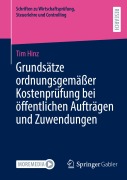 Cover-Bild zum Titel 'Grundsätze ordnungsgemäßer Kostenprüfung bei öffentlichen Aufträgen und Zuwendungen' von 'Tim Hinz'