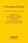 Cover-Bild zum Titel 'Verfassungsrechtspflege' von ''