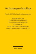Cover-Bild zum Titel 'Verfassungsrechtspflege' von ''