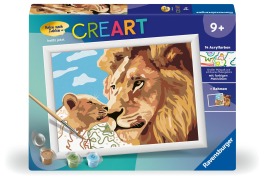 Cover-Bild zum Titel 'CreArt, Malen nach Zahlen Kinder - Löwe mit Baby' von ''