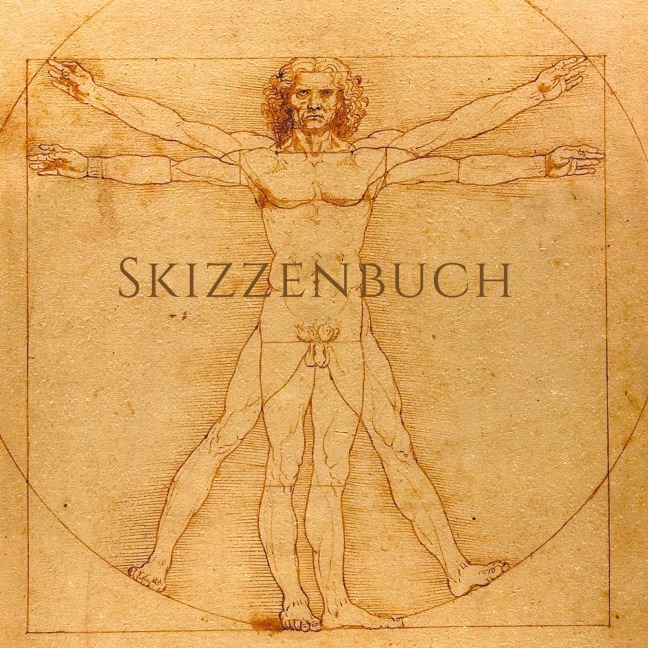 Skizzenbuch 1000 Seiten - quadratisch 21 x 21 cm - weißes Papier 90g/m² - Da Vinci - FSC Papier - Skizzenbuch Quadratisch, Sketchbook Quadratisch