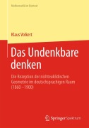 Cover-Bild zum Titel 'Das Undenkbare denken' von 'Klaus Volkert'