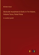 Cover-Bild zum Titel 'Storia dei musulmani di Sicili; In Tre Volumi, Volume Terzo, Parte Prima' von 'Michele Amari'