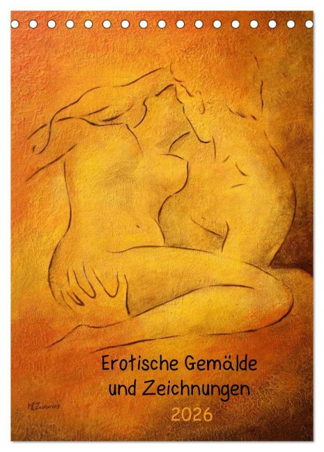 Erotische Gemälde und Zeichnungen 2026 (Tischkalender 2026 DIN A5 hoch), CALVENDO Monatskalender - Marita Zacharias