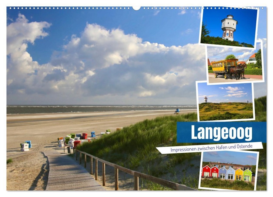 Langeoog 2026. Impressionen zwischen Hafen und Ostende (Wandkalender 2026 DIN A2 quer), CALVENDO Monatskalender - Steffani Lehmann