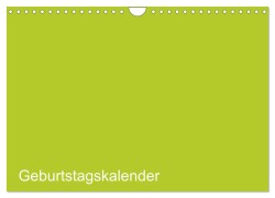 Bastel-Geburtstagskalender grün / Geburtstagskalender (Wandkalender 2025 DIN A4 quer), CALVENDO Monatskalender - Kreativ Ist Gut