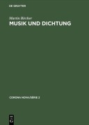 Cover-Bild zum Titel 'Musik und Dichtung' von 'Martin Bircher'