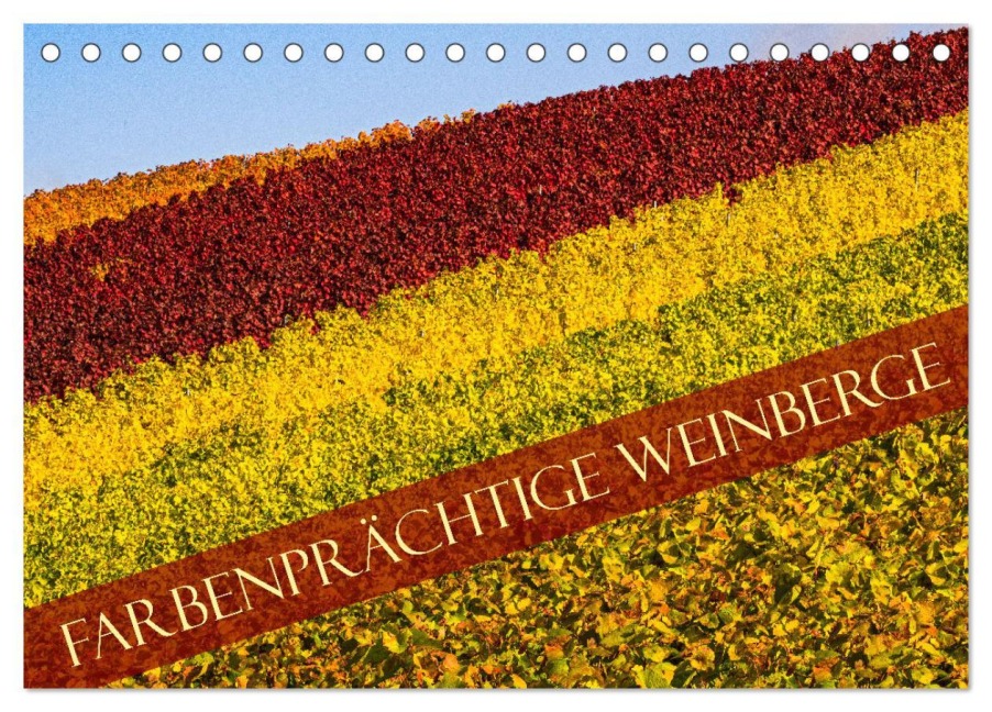 Farbenprächtige Weinberge (Tischkalender 2026 DIN A5 quer), CALVENDO Monatskalender - Monika Scheurer