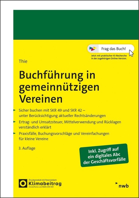 Buchführung in gemeinnützigen Vereinen - Bernhard Thie