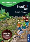 Cover-Bild zum Titel 'Die drei ??? Kids, Bücherhelden 1. Klasse, Diebe im Tierpark (drei Fragezeichen Kids)' von 'Anne Scheller'