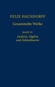 Cover-Bild zum Titel 'Felix Hausdorff - Gesammelte Werke Band IV' von 'Felix Hausdorff'