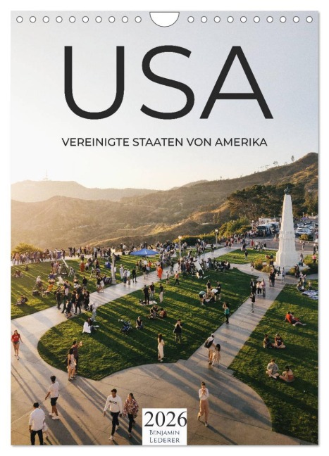 USA - Vereinigte Staaten von Amerika (Wandkalender 2026 DIN A4 hoch), CALVENDO Monatskalender - Benjamin Lederer