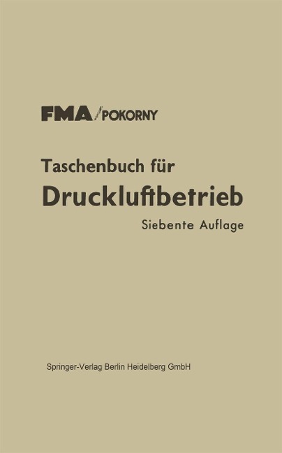 Taschenbuch für Druckluftbetrieb - 