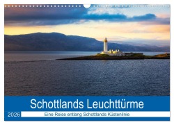 Cover-Bild zum Titel 'Schottlands Leuchttürme (Wandkalender 2026 DIN A3 quer), CALVENDO Monatskalender' von 'Reemt Peters-Hein'