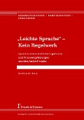 Cover-Bild zum Titel '"Leichte Sprache" - Kein Regelwerk' von 'Bettina M. Bock'