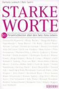 Cover-Bild zum Titel 'Starke Worte' von 'Barbara Lukesch, Balz Spörri'