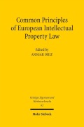 Cover-Bild zum Titel 'Common Principles of European Intellectual Property Law' von ''