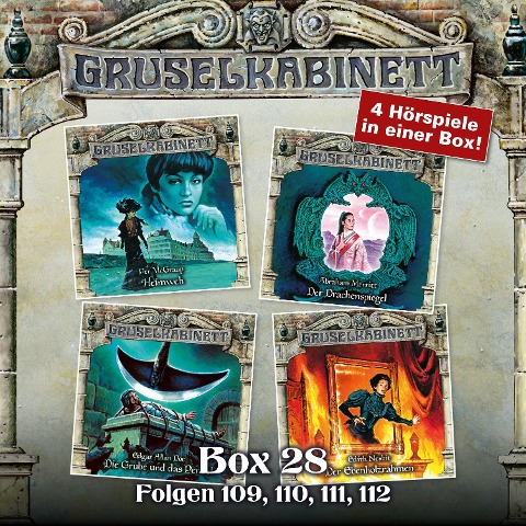 Gruselkabinett, Folgen 109, 110, 111, 112 - Per McGraup, Abraham Merritt, Edith Nesbit, Edgar Allan Poe
