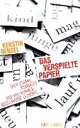 Cover-Bild zum Titel 'Das verspielte Papier' von 'Kerstin Hensel'