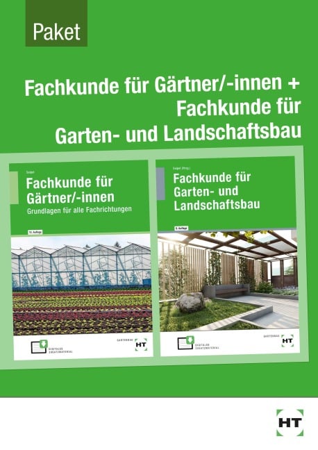 Paket Fachkunde für Gärtner + Fachkunde für Garten- und Landschaftsbau - 