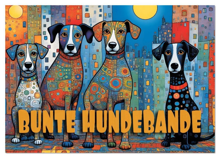 Bunte Hundebande (Wandkalender 2026 DIN A3 quer), CALVENDO Monatskalender - Renate Utz