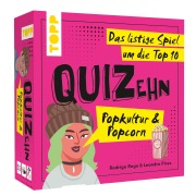 Cover-Bild zum Titel 'QUIZehn - Popkultur & Popcorn. Das listige Spiel um die Top 10' von 'Rodrigo Rego, Leandro Pires'