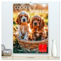 Cocker Spaniel - ein Hund für die Familie (hochwertiger Premium Wandkalender 2025 DIN A2 hoch), Kunstdruck in Hochglanz - Peter Roder