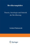 Cover-Bild zum Titel 'Bevölkerungslehre' von 'G. Mackenroth'