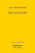 Cover-Bild zum Titel 'Tiere vor Gericht?' von 'Nina Kerstensteiner'