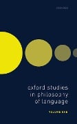 Cover-Bild zum Titel 'Oxford Studies in Philosophy of Language Volume 1' von ''