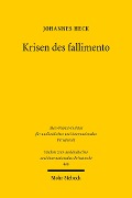 Cover-Bild zum Titel 'Krisen des fallimento' von 'Johannes Heck'