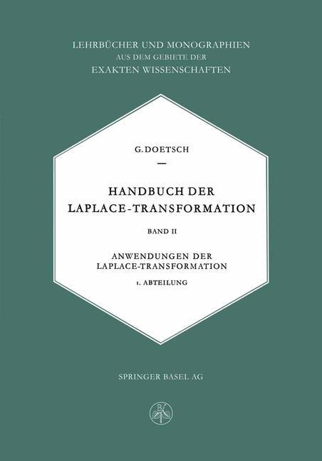 Handbuch der Laplace-Transformation - Gustav Doetsch