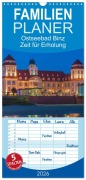 Cover-Bild zum Titel 'Familienplaner 2026 - Ostseebad Binz - Zeit für Erholung mit 5 Spalten (Wandkalender, 21 x 45 cm) CALVENDO' von 'Gunter Kirsch'