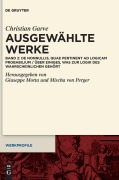 Cover-Bild zum Titel 'Christian Garve: Ausgewählte Werke Band 2' von ''