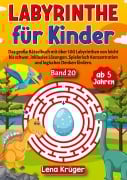 Cover-Bild zum Titel 'Labyrinthe für Kinder ab 5 Jahren - Band 20' von 'Lena Krüger'