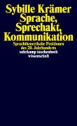 Cover-Bild zum Titel 'Sprache, Sprechakt, Kommunikation' von 'Sybille Krämer'