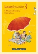 Lesefreunde 3. Schuljahr. 5-Minuten-Training "Richtig lesen". Arbeitsheft. Östliche Bundesländer und Berlin - Irene Hoppe