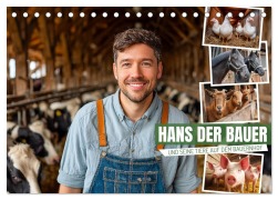Cover-Bild zum Titel 'Hans der Bauer und seine Tiere auf dem Bauernhof (Tischkalender 2026 DIN A5 quer), CALVENDO Monatskalender' von 'Mb Fotografie'