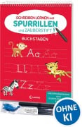 Cover-Bild zum Titel 'Schreiben lernen mit Spurrillen und Zauberstift - Buchstaben' von ''