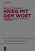 Cover-Bild zum Titel 'Krieg mit dem Wort' von 'Damaris Grimmsmann'
