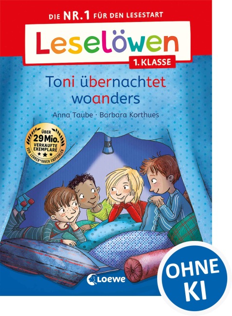 Leselöwen 1. Klasse - Toni übernachtet woanders - Anna Taube