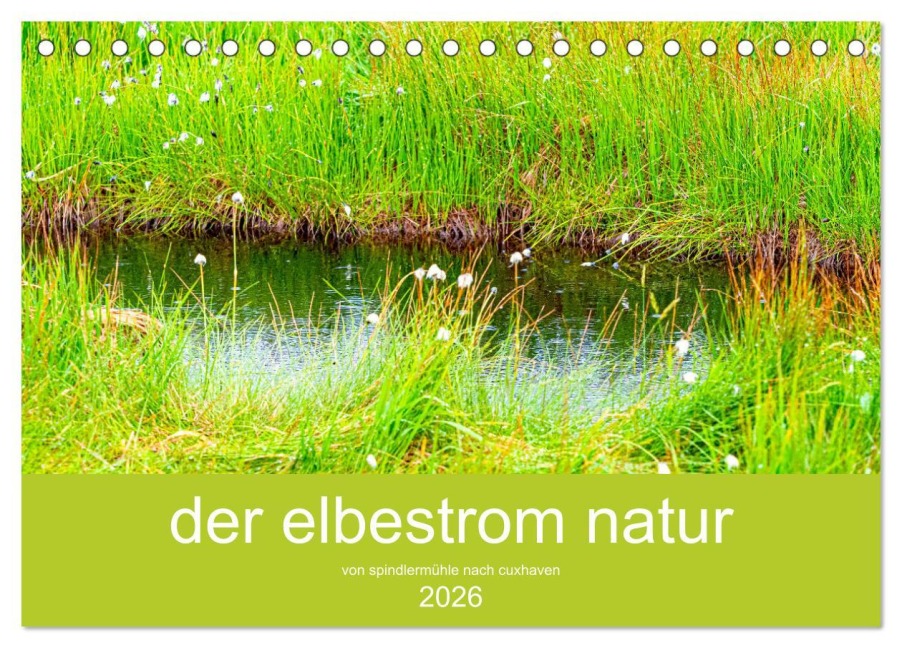 der elbestrom natur (Tischkalender 2026 DIN A5 quer), CALVENDO Monatskalender - Steffen Sennewald