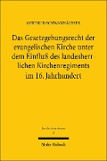 Cover-Bild zum Titel 'Das Gesetzgebungsrecht der evangelischen Kirche unter dem Einfluß des landesherrlichen Kirchenregiments im 16. Jahrhundert' von 'Gertrud Schwanhäusser'