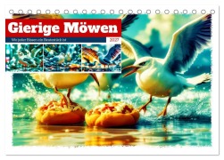Cover-Bild zum Titel 'Gierige Möwen (Tischkalender 2027 DIN A5 quer), CALVENDO Monatskalender' von 'Torsten Irmer'