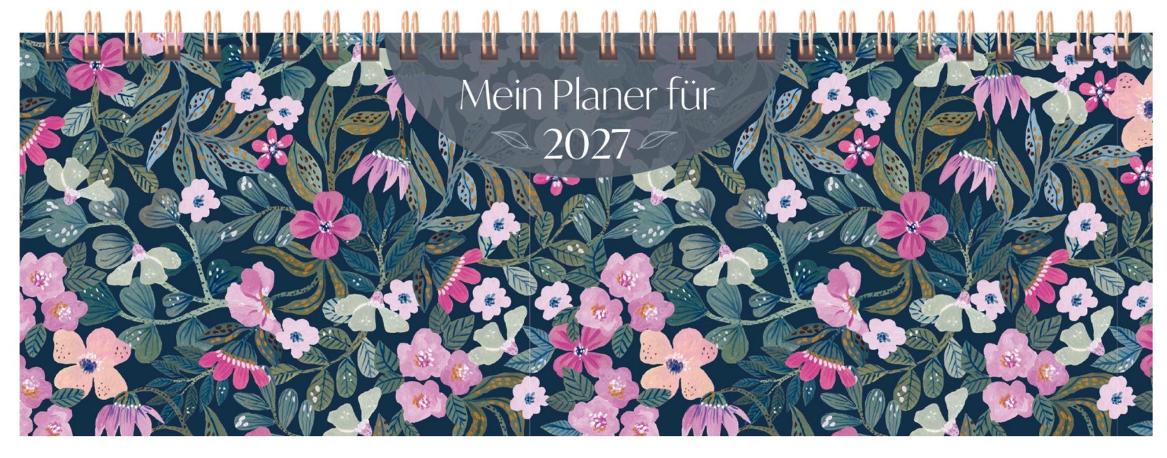 Tischquerkalender Purpur-Blüten 2027 - 