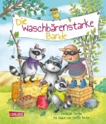 Cover-Bild zum Titel 'Die waschbärenstarke Bande' von 'Christian Dreller, Stéffie Becker'